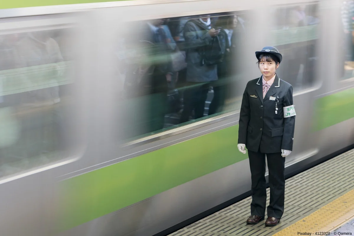 Entschuldigung in Japan nachdem der Zug zu früh abfuhr